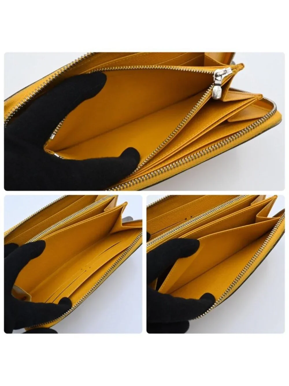 Louis Vuitton Epi Wallet Zippy Yellow Zip Around